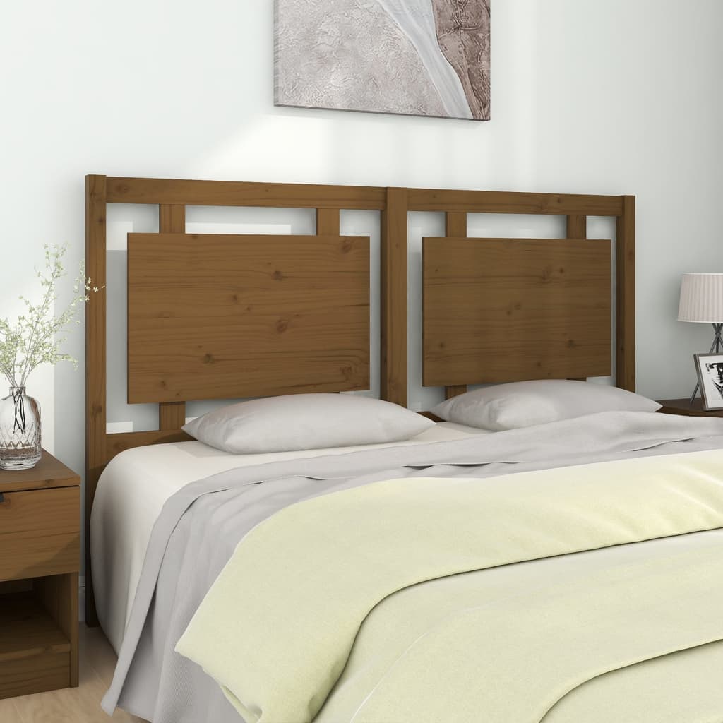 Testiera per Letto ambra 155,5x4x100 cm Legno Massello di Pino - homemem39