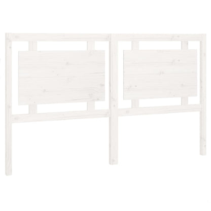 Testiera per Letto Bianca 165,5x4x100 cm Legno Massello di Pino - homemem39