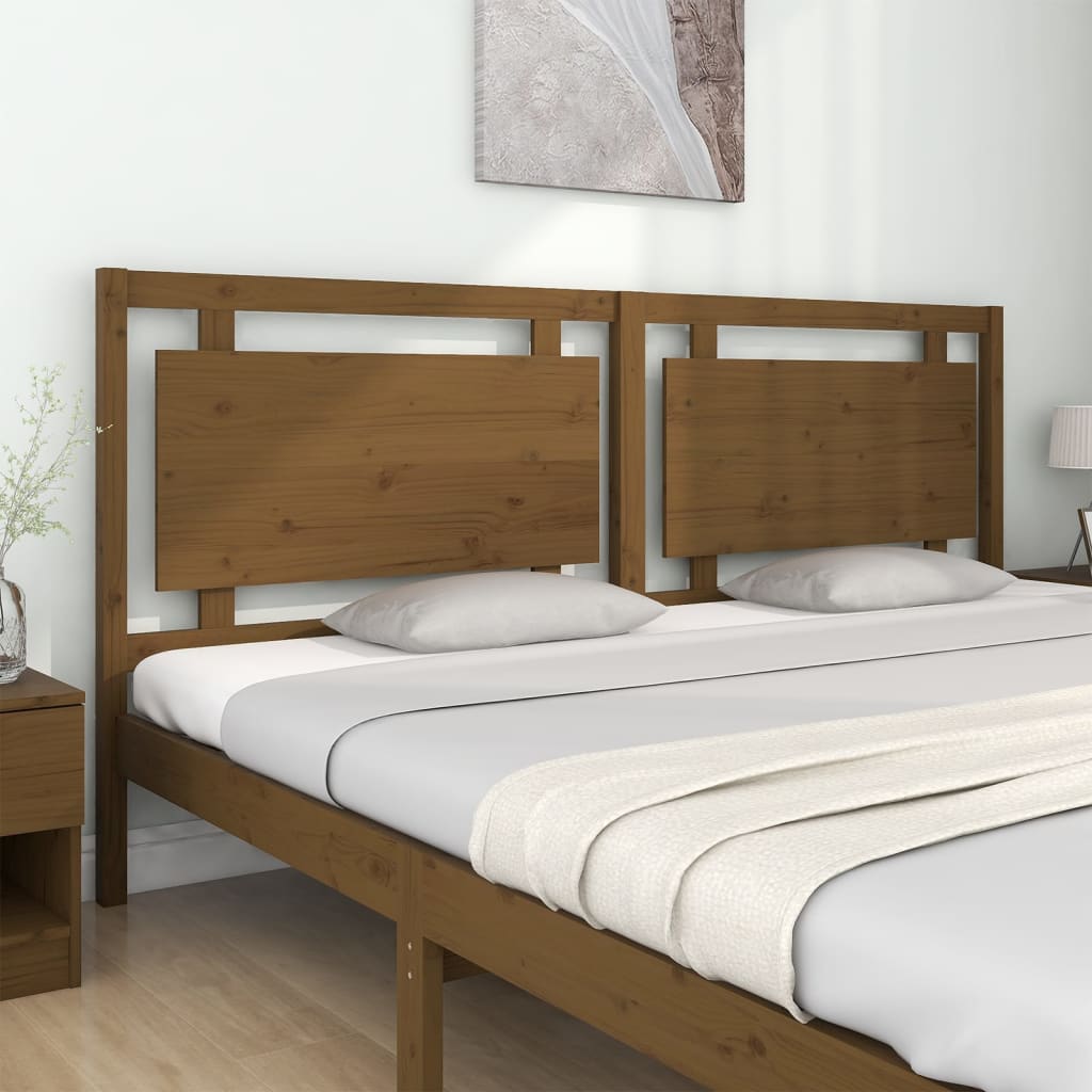 Testiera per Letto ambra 205,5x4x100 cm Legno Massello di Pino