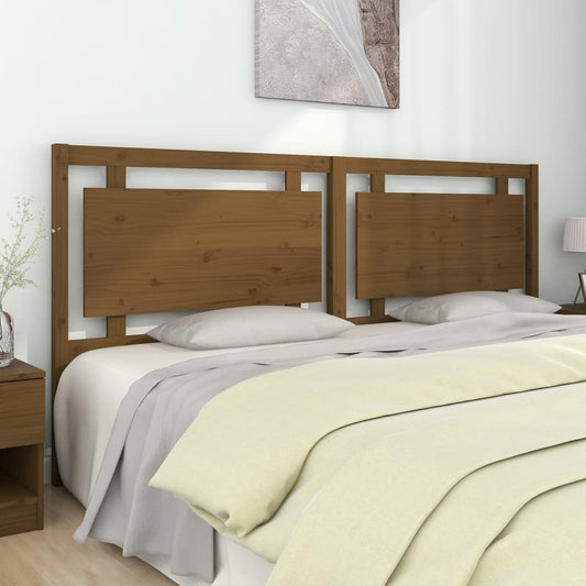 Testiera per Letto ambra 205,5x4x100 cm Legno Massello di Pino