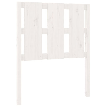 Testiera per Letto Bianca 80,5x4x100 cm Legno Massello di Pino - homemem39