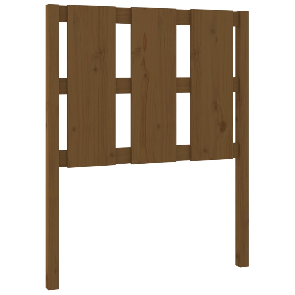 Testiera per Letto ambra 80,5x4x100cm in Legno Massello di Pino - homemem39