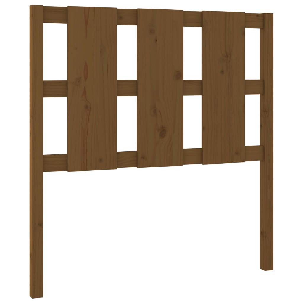 Testiera per Letto ambra 95,5x4x100cm in Legno Massello di Pino - homemem39