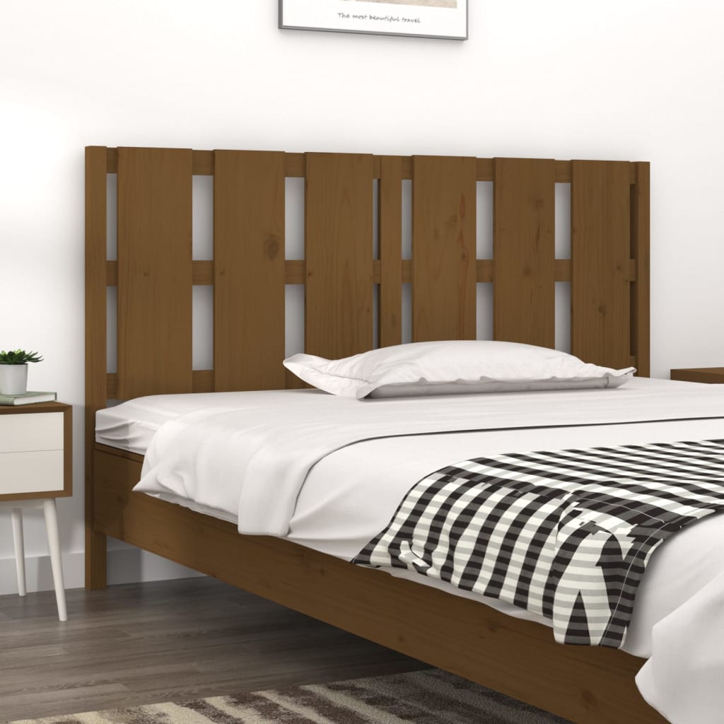 Testiera per Letto ambra 155,5x4x100 cm Legno Massello di Pino - homemem39