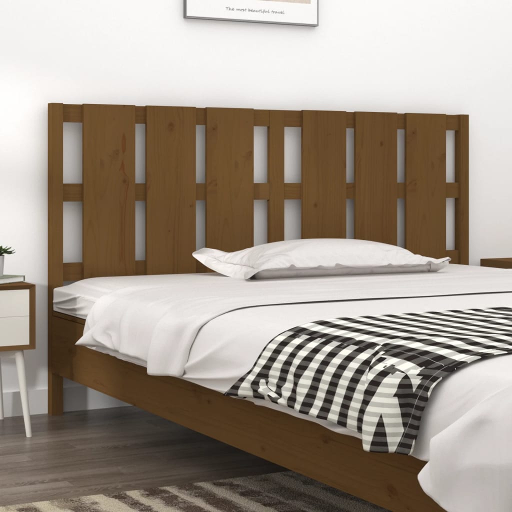 Testiera per Letto ambra 185,5x4x100 cm Legno Massello di Pino | homemem39
