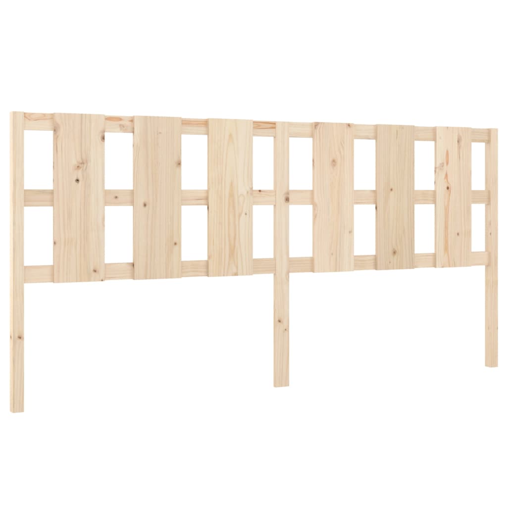 Testiera per Letto 205,5x4x100 cm Legno Massello di Pino - homemem39