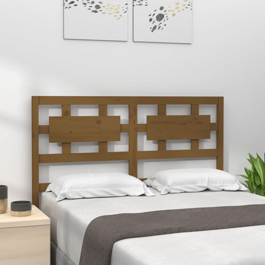 Testiera per Letto ambra 125,5x4x100 cm Legno Massello di Pino - homemem39