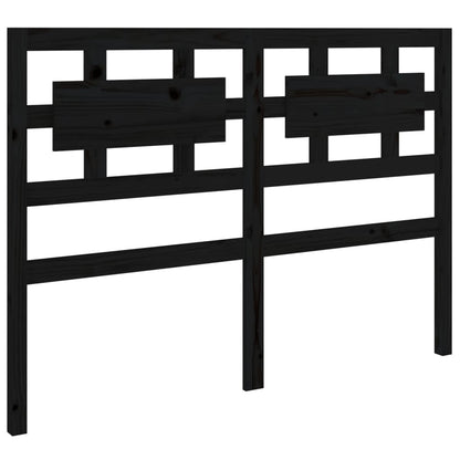 Testiera per Letto Nera 185,5x4x100cm in Legno Massello di Pino - homemem39