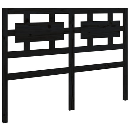 Testiera per Letto Nera 205,5x4x100cm in Legno Massello di Pino - homemem39