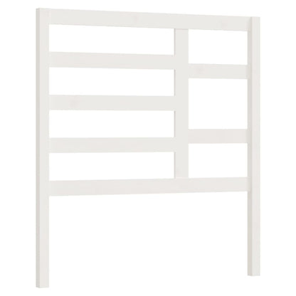 Testiera per Letto Bianca 81x4x104 cm in Legno Massello di Pino - homemem39