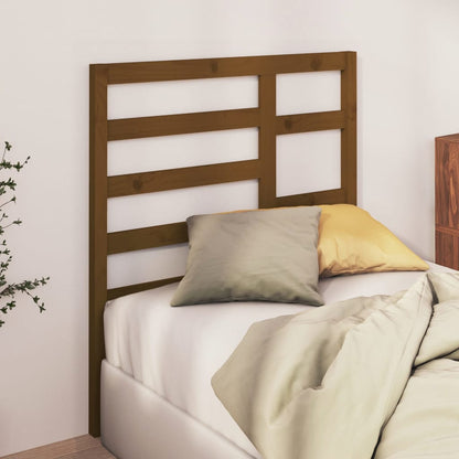 Testiera per Letto ambra 106x4x104 cm in Legno Massello di Pino - homemem39