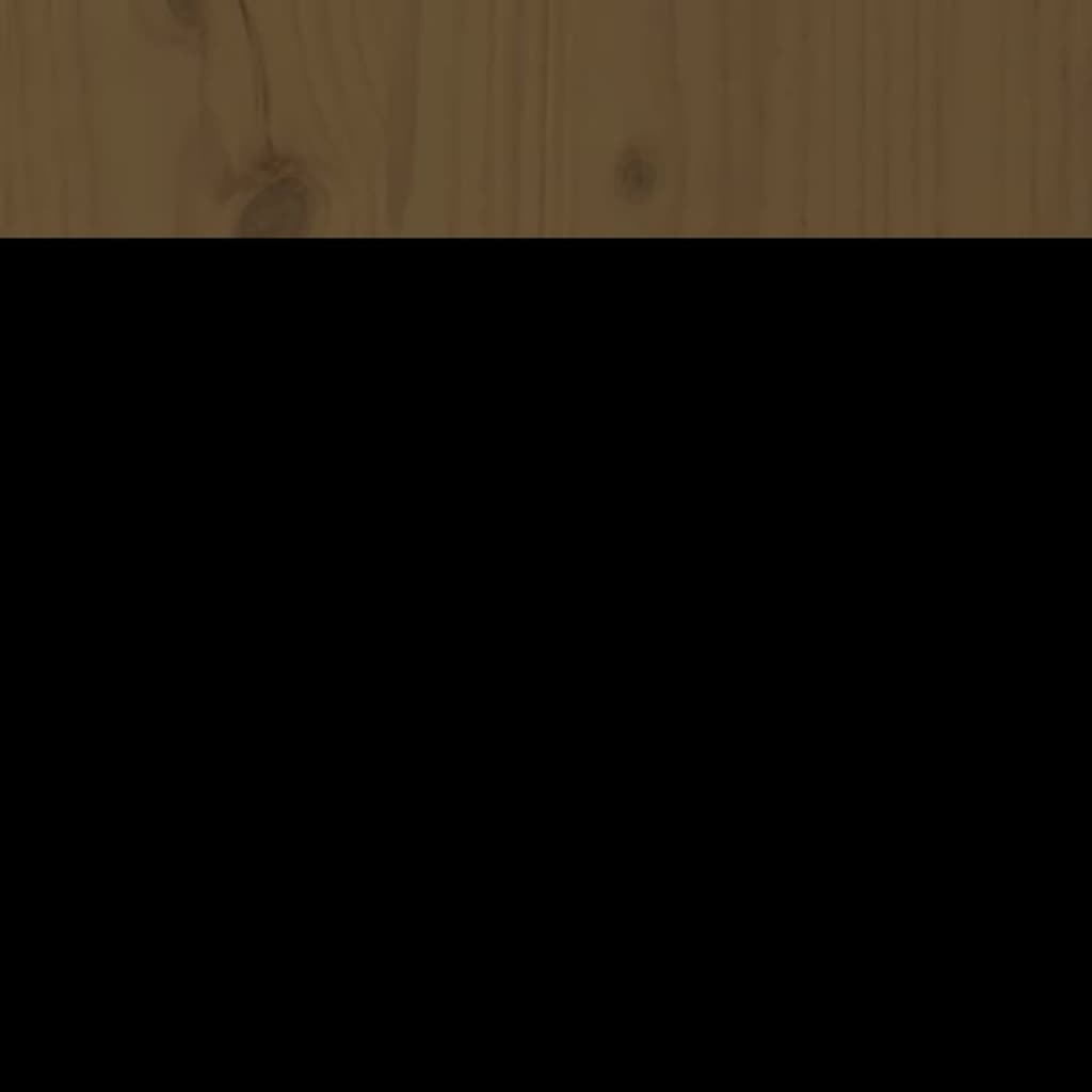 Testiera per Letto ambra 106x4x104 cm in Legno Massello di Pino - homemem39