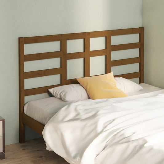 Testiera per Letto ambra 146x4x104 cm in Legno Massello di Pino - homemem39