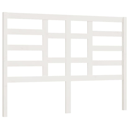 Testiera per Letto Bianca 166x4x104cm in Legno Massello di Pino - homemem39