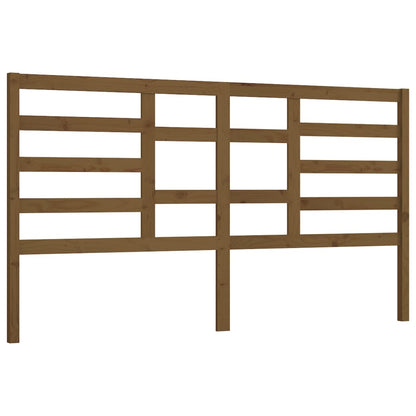 Testiera per Letto ambra 206x4x104 cm in Legno Massello di Pino - homemem39