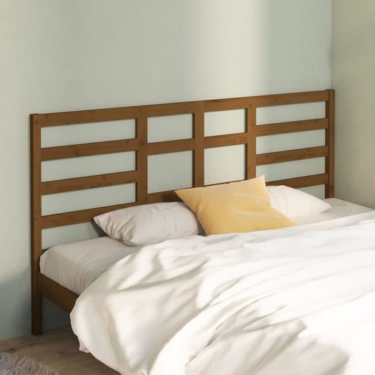 Testiera per Letto ambra 206x4x104 cm in Legno Massello di Pino - homemem39