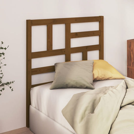 Testiera per Letto ambra 106x4x104 cm in Legno Massello di Pino - homemem39