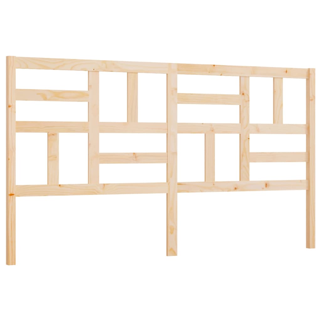 Testiera per Letto 186x4x100 cm in Legno Massello di Pino - homemem39