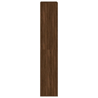 Scarpiera Rovere Marrone 54x34x183 cm in Legno Multistrato - homemem39
