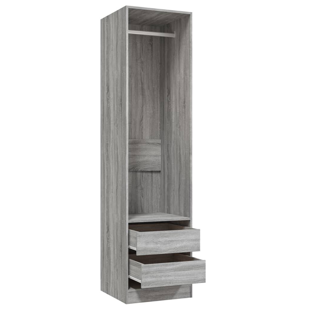 Armadio con Cassetti Grigio Sonoma 50x50x200 Legno Multistrato - homemem39