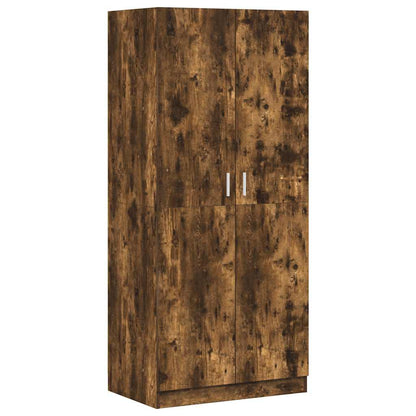 Armadio Rovere Fumo 80x52x180 cm in Legno Multistrato | homemem39