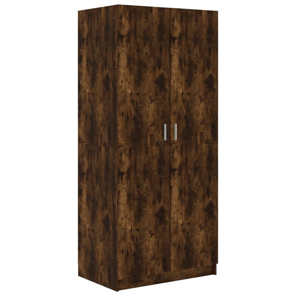 Armadio Rovere Fumo 80x52x180 cm in Legno Multistrato - homemem39