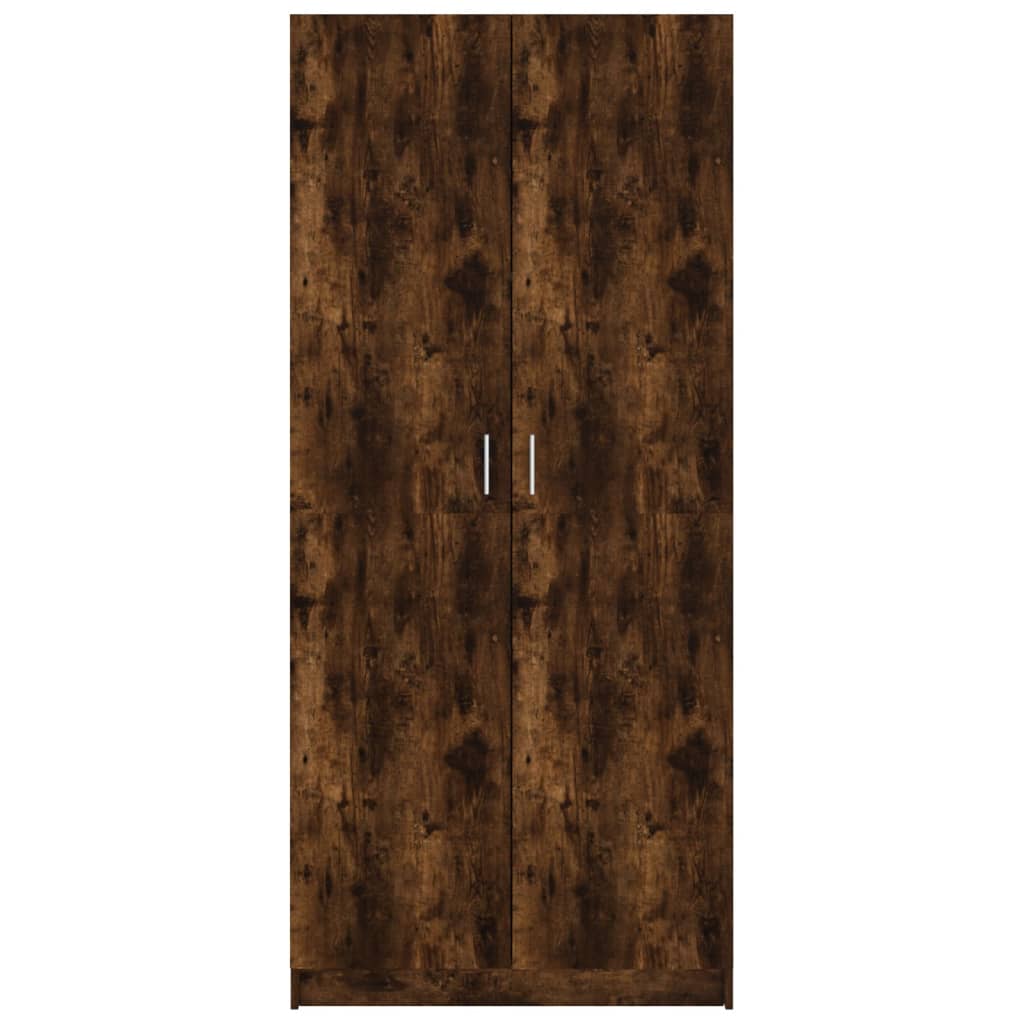 Armadio Rovere Fumo 80x52x180 cm in Legno Multistrato - homemem39