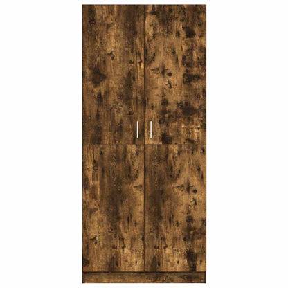 Armadio Rovere Fumo 80x52x180 cm in Legno Multistrato | homemem39