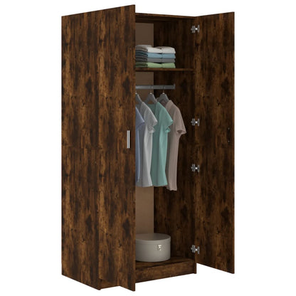 Armadio Rovere Fumo 80x52x180 cm in Legno Multistrato - homemem39