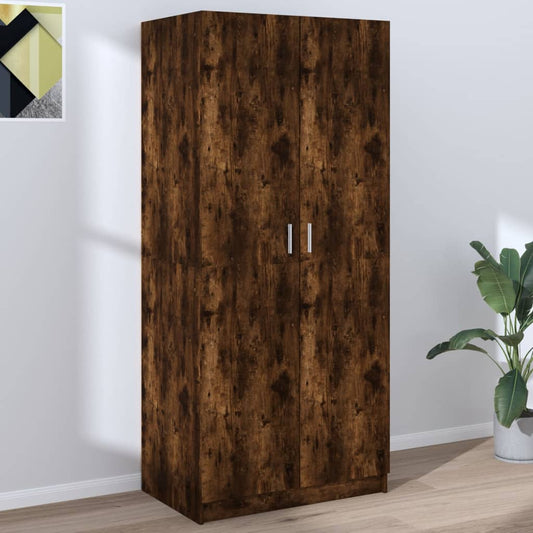 Armadio Rovere Fumo 80x52x180 cm in Legno Multistrato - homemem39