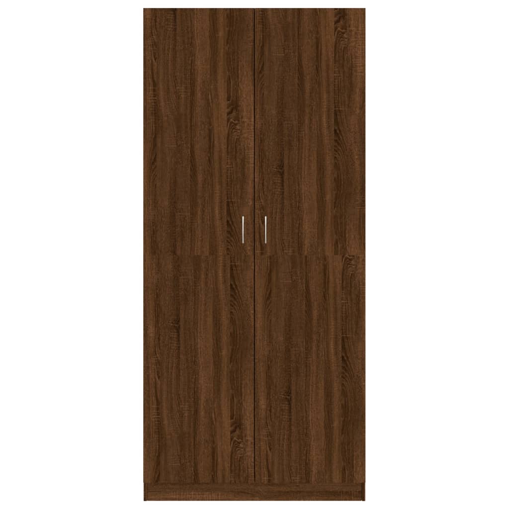 Armadio Rovere Marrone 90x52x200 cm in Legno Multistrato - homemem39