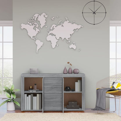 Credenza Grigio Sonoma 120x36x69 cm in Legno Multistrato - homemem39