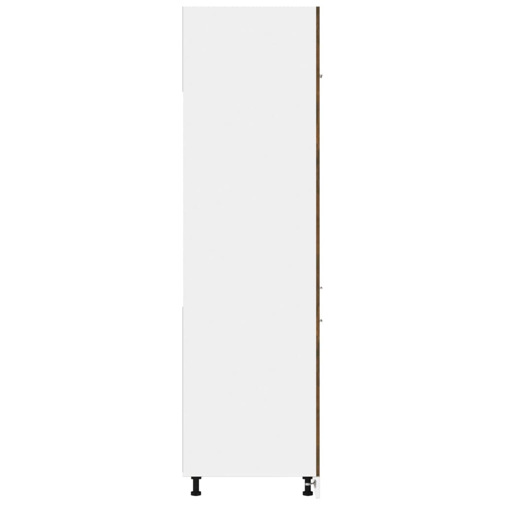 Armadio per Frigo “Lyon” Rovere Fumo 60x57x207 cm | homemem39