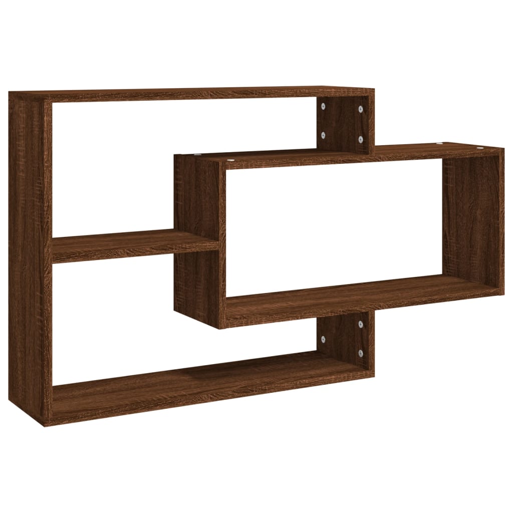 Mensola a Muro Rovere Marrone 104x20x58,5 cm Legno Multistrato | homemem39