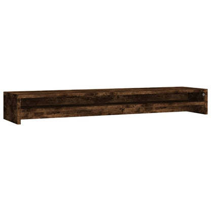 Supporto per Monitor Rovere Fumo 100x24x13 cm Legno Multistrato - homemem39