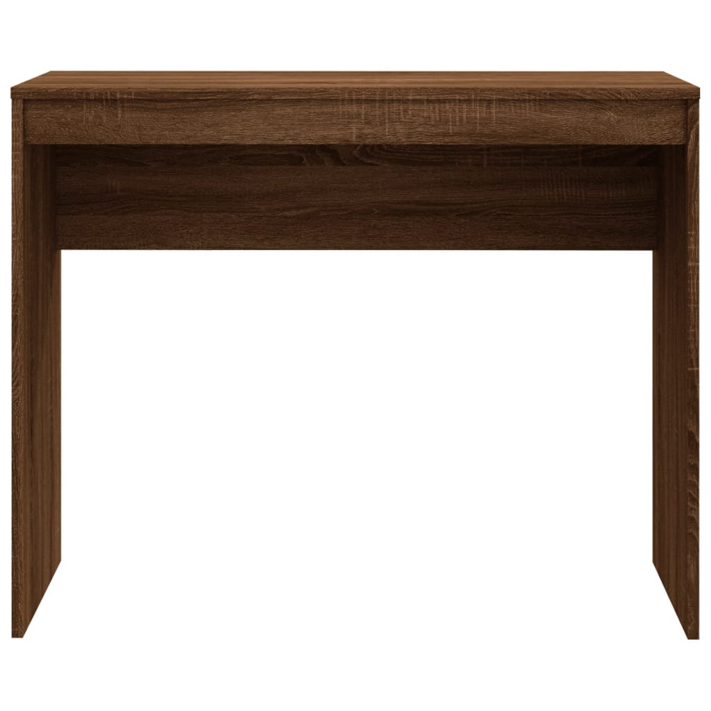 Scrivania Rovere Marrone 90x40x72 cm in Legno Multistrato - homemem39