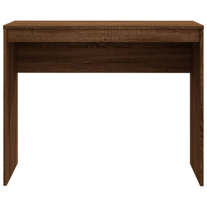 Scrivania Rovere Marrone 90x40x72 cm in Legno Multistrato - homemem39