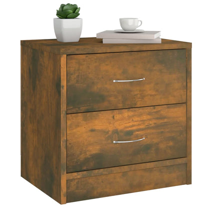 Comodino Rovere Fumo 40x30x40 cm in Legno Ingegnerizzato - homemem39