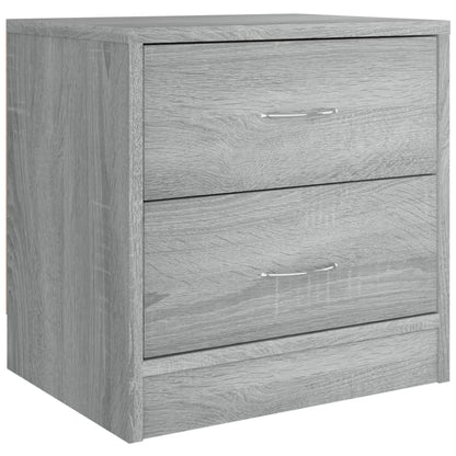 Comodini 2pz Grigio Sonoma 40x30x40 cm in Truciolato | homemem39