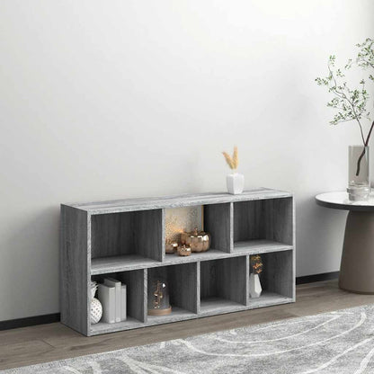 Libreria Grigio Sonoma 50x25x106 cm | homemem39