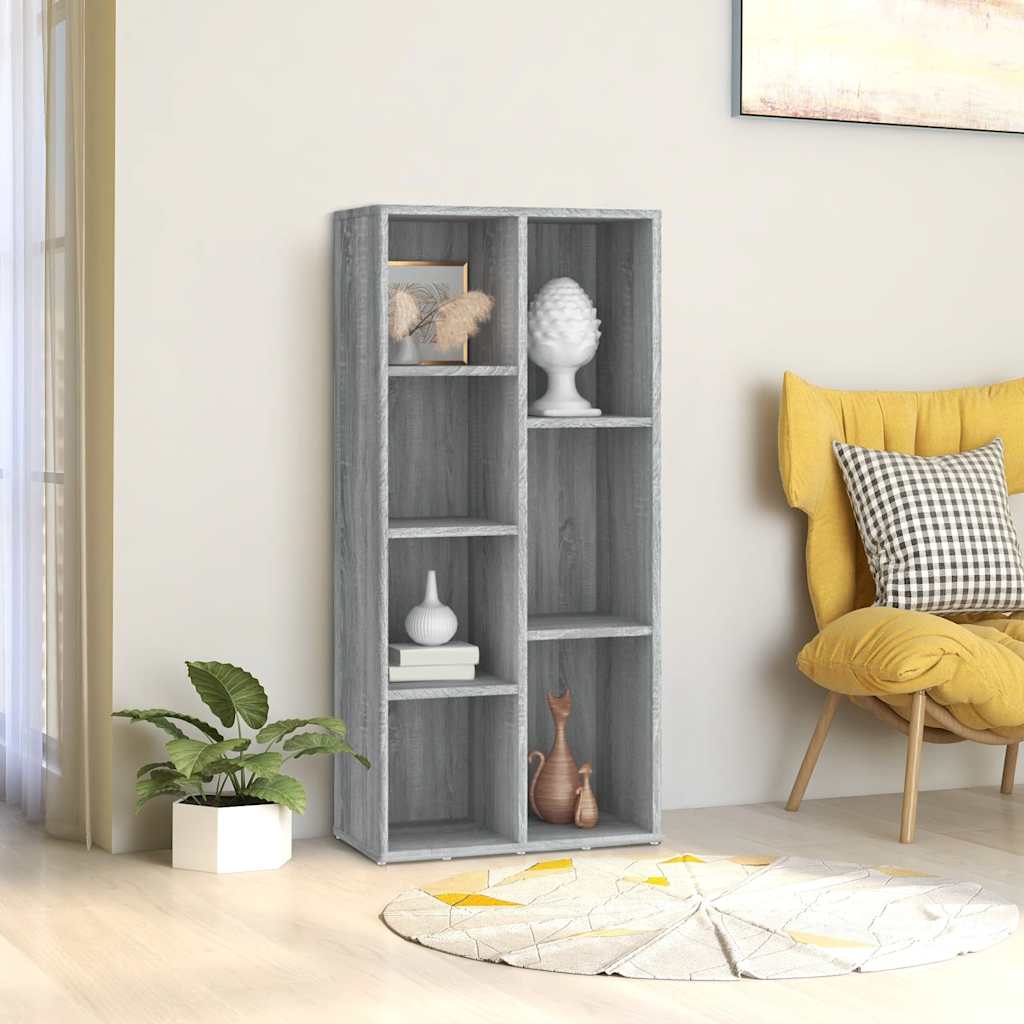 Libreria Grigio Sonoma 50x25x106 cm | homemem39