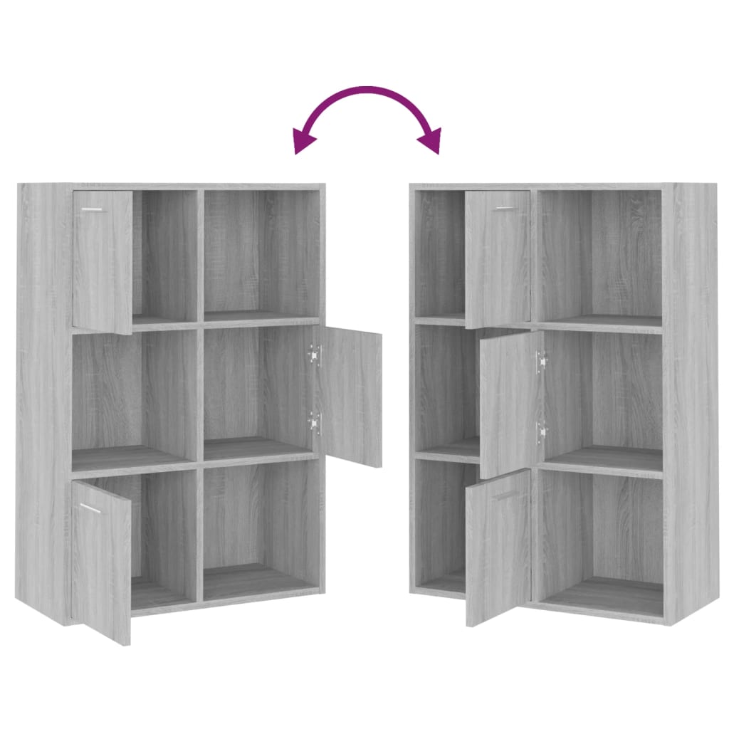 Mobile Contenitore Grigio Sonoma 60x29,5x90 cm | homemem39