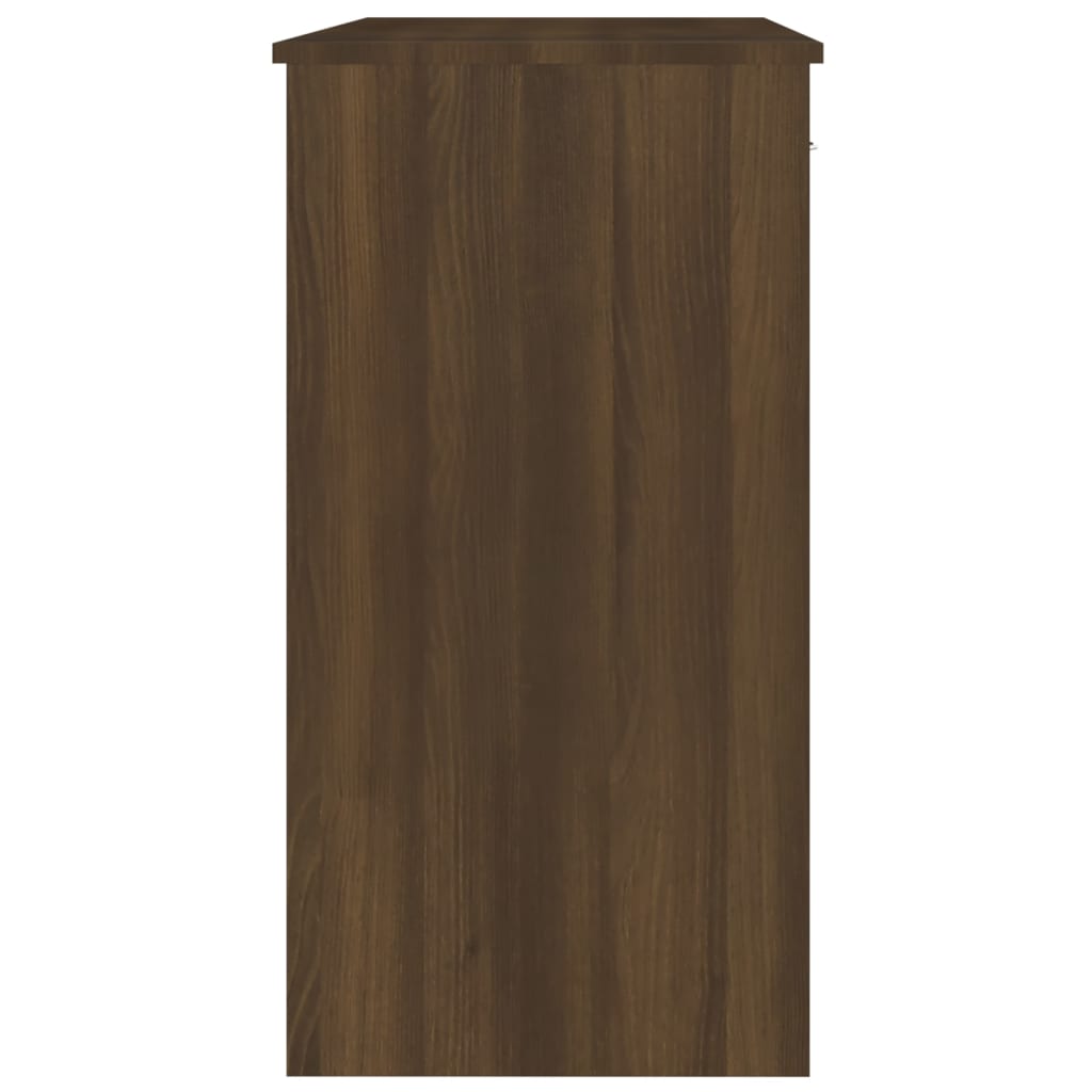 Scrivania Rovere Marrone 80x40x75 cm in Legno Multistrato - homemem39