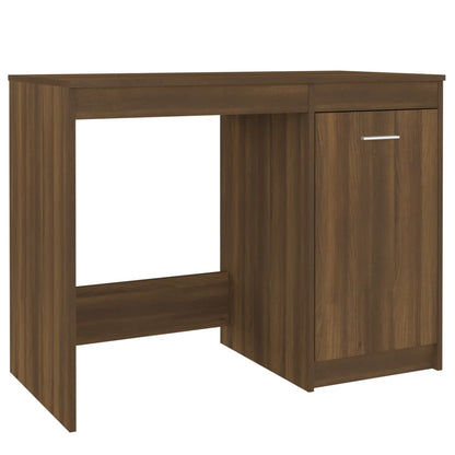 Scrivania Rovere Marrone 100x50x76 cm in Legno Multistrato - homemem39