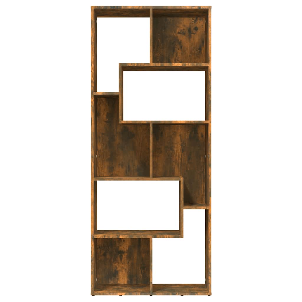 Libreria Rovere Fumo 67x24x161 cm in Legno Multistrato | homemem39