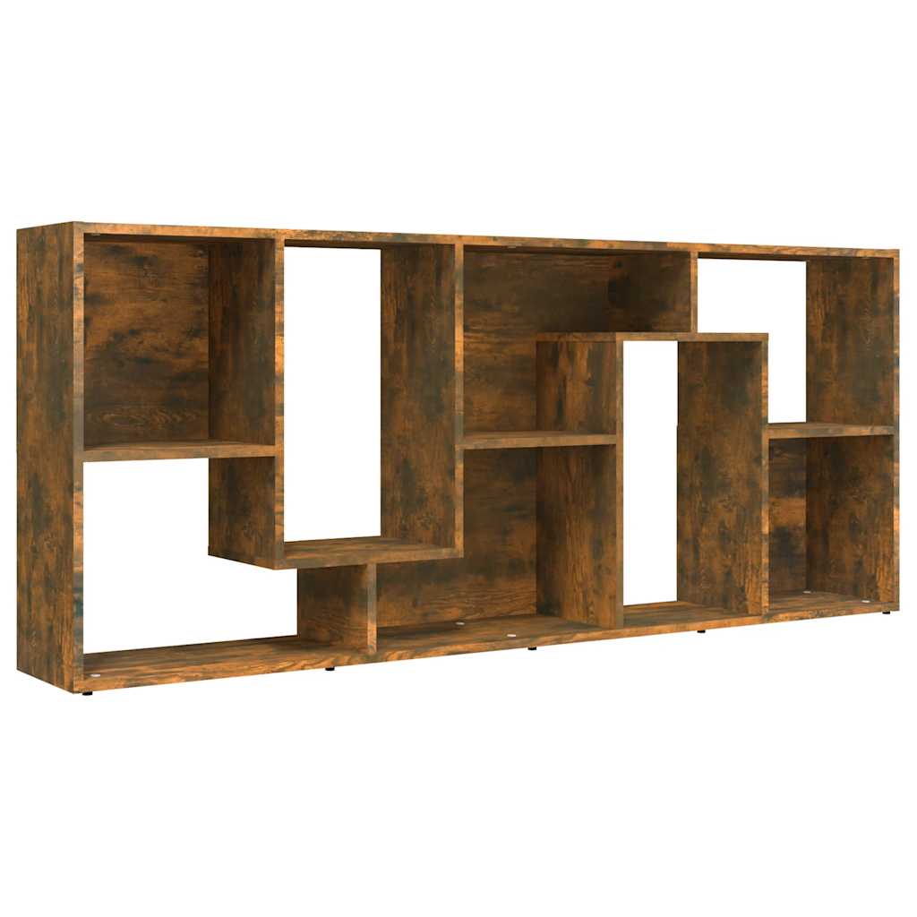 Libreria Rovere Fumo 67x24x161 cm in Legno Multistrato | homemem39