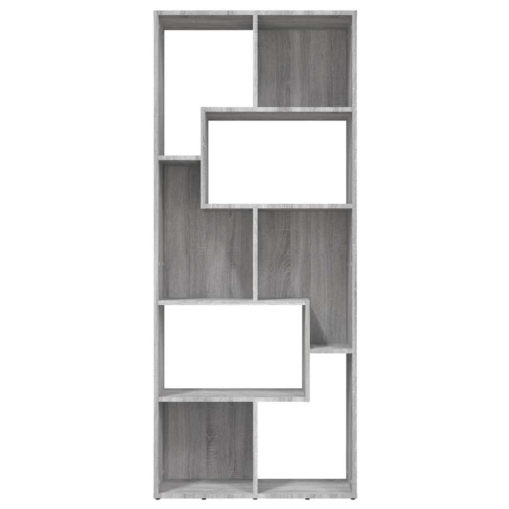 Libreria Grigio Sonoma 67x24x161 cm in Legno Ingegnerizzato | homemem39