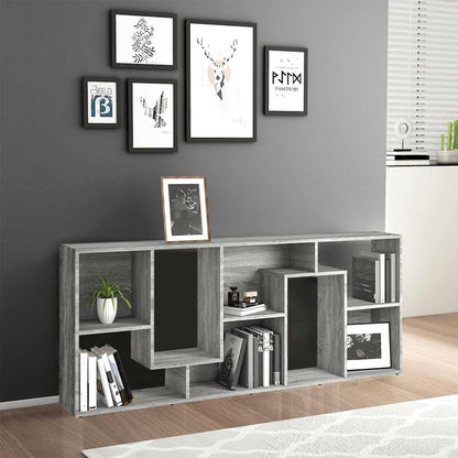 Libreria Grigio Sonoma 67x24x161 cm in Legno Ingegnerizzato | homemem39