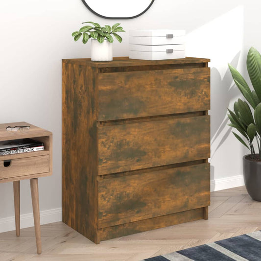 Credenza Rovere Fumo 60x35x76 cm in Legno Multistrato - homemem39