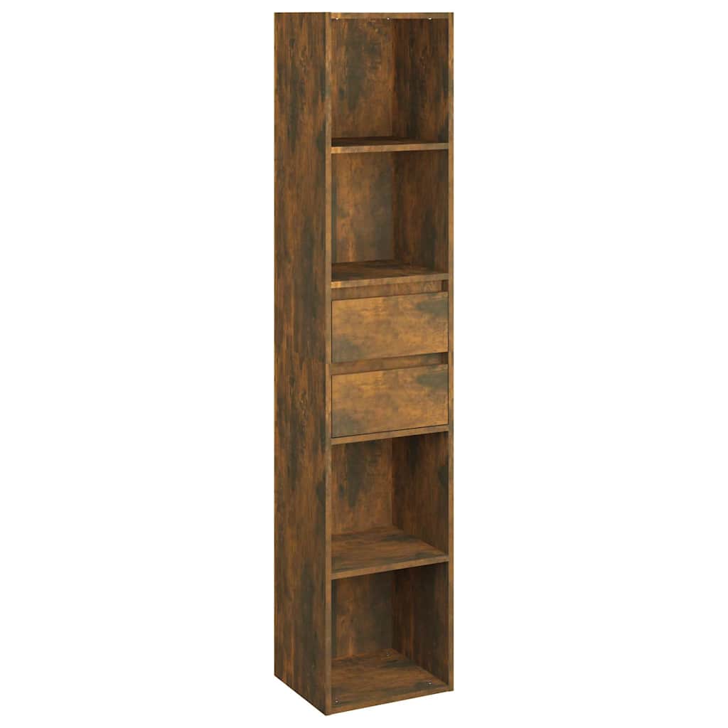 Libreria Rovere Fumo 36x30x171 cm in Legno Multistrato | homemem39